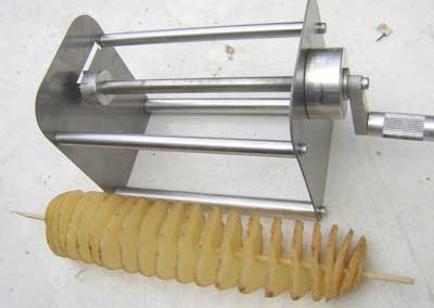 Photo: Potato Spiral next to potato cutter