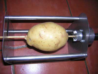 Photo: Skewer in potato cutter